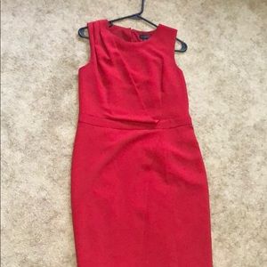 Red suiting dress from The Limited